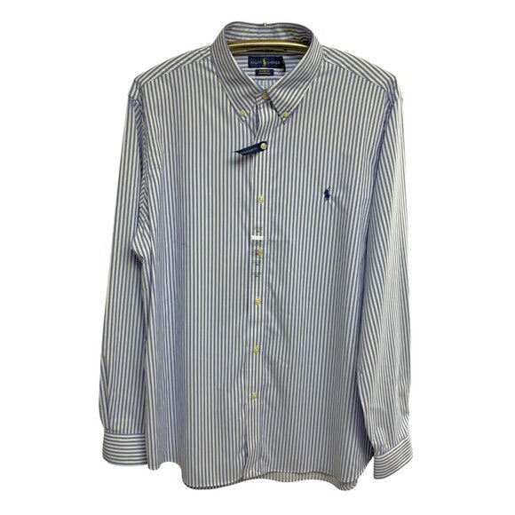 Polo Ralph Lauren Classic Fit Performance Striped Button Down Shirt - Picture 6 of 10